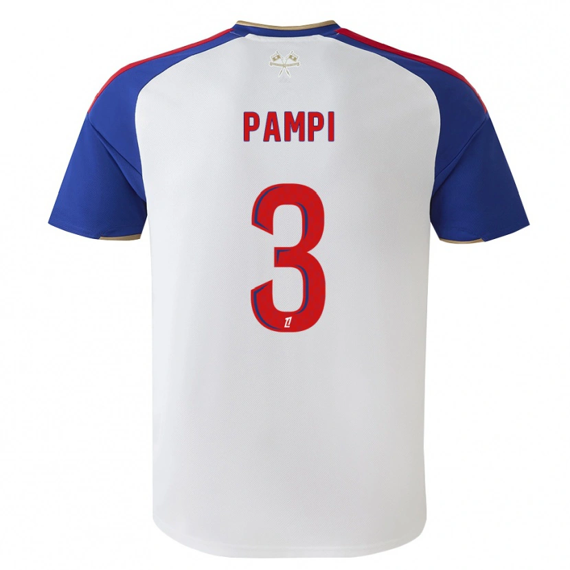 Danxen Dámské Emanuel Pampi #3 Královská Modrá Červená Bílá Domů Hráčské Dresy 2026/27 Dres