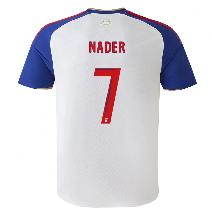 Danxen Dámské Saad Nader #7 Královská Modrá Červená Bílá Domů Hráčské Dresy 2026/27 Dres