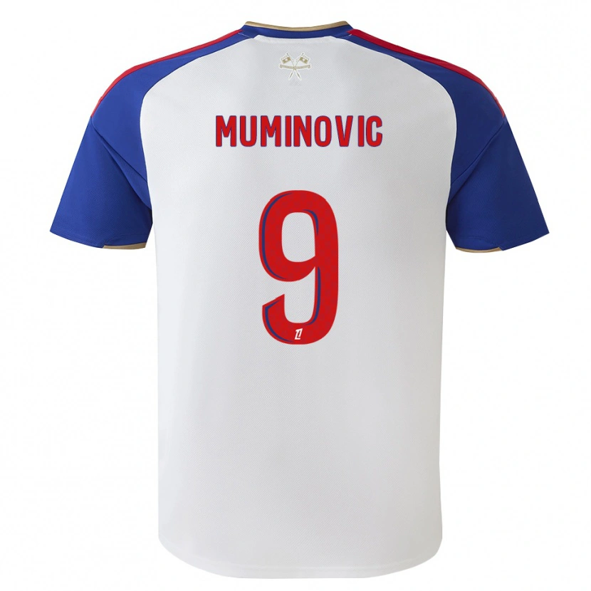 Danxen Dámské Ajdin Muminovic #9 Královská Modrá Červená Bílá Domů Hráčské Dresy 2026/27 Dres