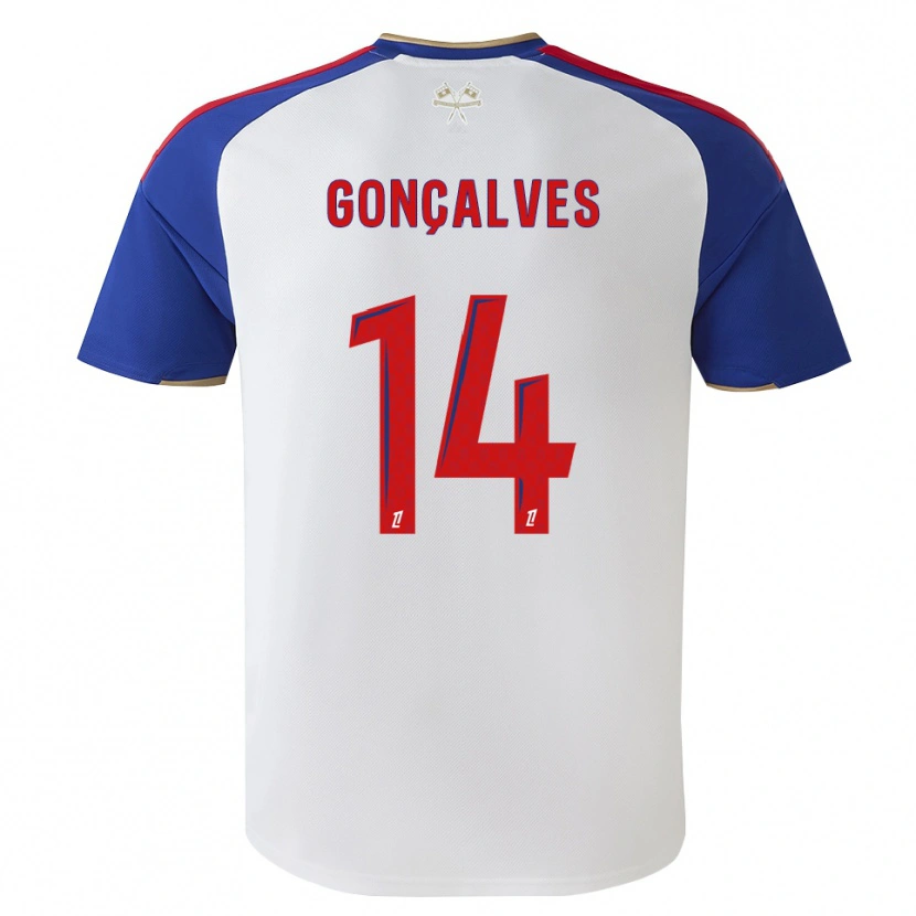 Danxen Dámské Tiago Gonçalves #14 Královská Modrá Červená Bílá Domů Hráčské Dresy 2026/27 Dres