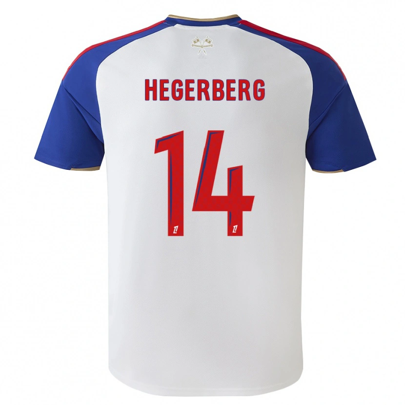 Danxen Dámské Ada Hegerberg #14 Královská Modrá Červená Bílá Domů Hráčské Dresy 2026/27 Dres