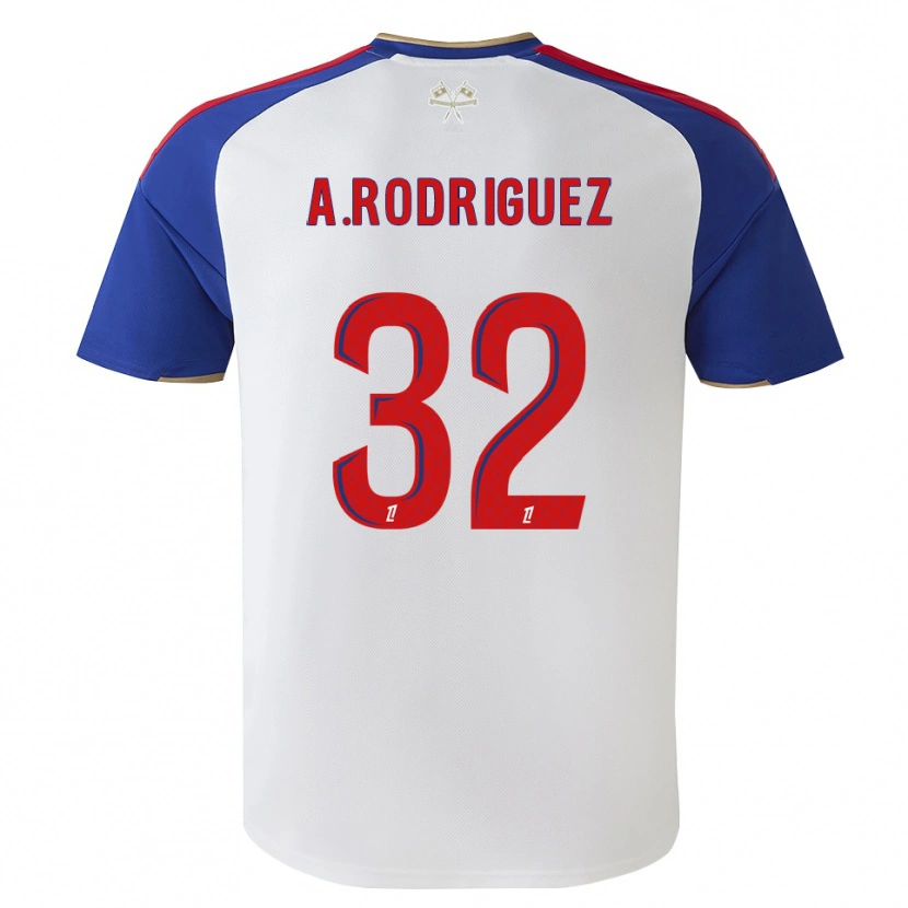 Danxen Dámské Alejandro Gomes Rodríguez #32 Královská Modrá Červená Bílá Domů Hráčské Dresy 2026/27 Dres