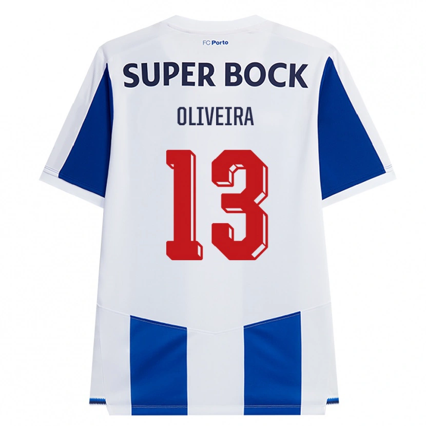 Danxen Dámské Tomás Oliveira #13 Modrá Bílá Červená Domů Hráčské Dresy 2026/27 Dres