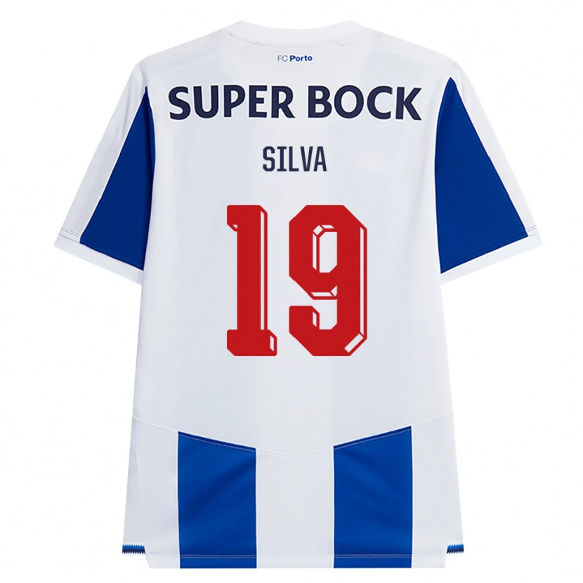 Danxen Dámské André Silva #19 Modrá Bílá Červená Domů Hráčské Dresy 2026/27 Dres