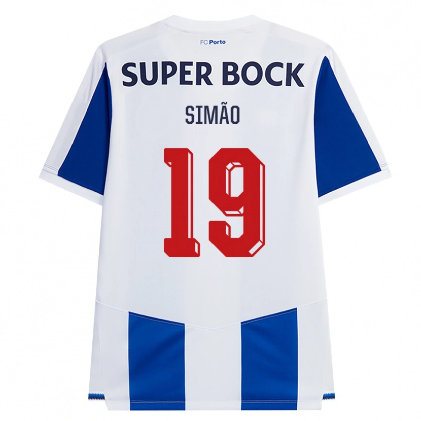 Danxen Dámské Martim Simão #19 Modrá Bílá Červená Domů Hráčské Dresy 2026/27 Dres