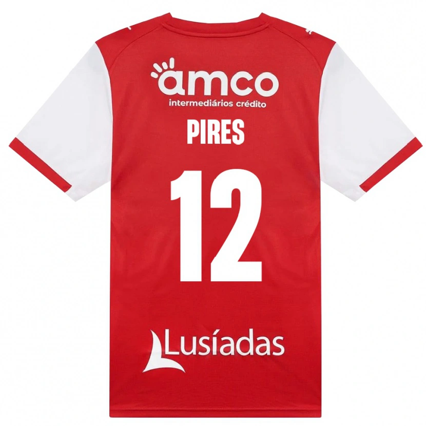 Danxen Dámské Hugo Pires #12 Bílá Červená Černá Domů Hráčské Dresy 2026/27 Dres