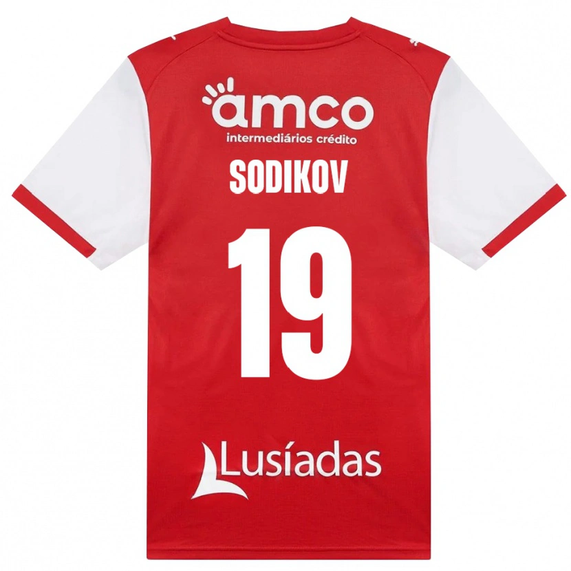 Danxen Dámské Sayfiddin Sodikov #19 Bílá Červená Černá Domů Hráčské Dresy 2026/27 Dres