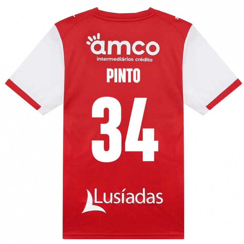 Danxen Dámské Ana Pinto #34 Bílá Červená Černá Domů Hráčské Dresy 2026/27 Dres