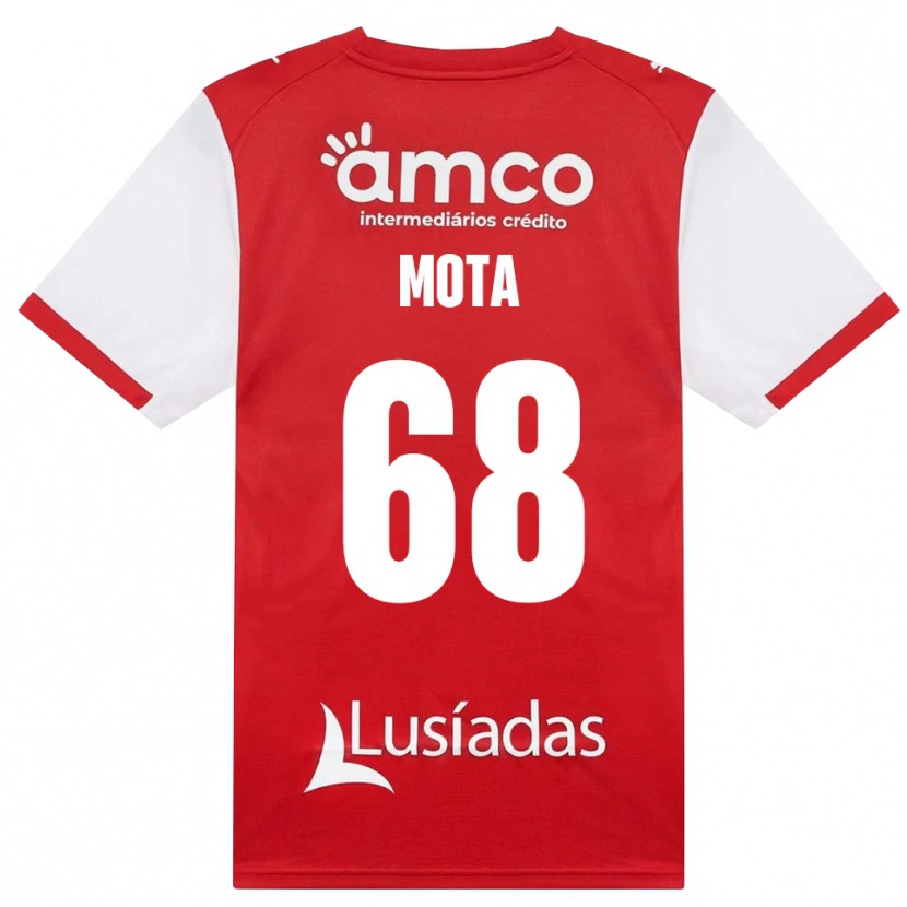 Danxen Dámské Edgar Mota #68 Bílá Červená Černá Domů Hráčské Dresy 2026/27 Dres