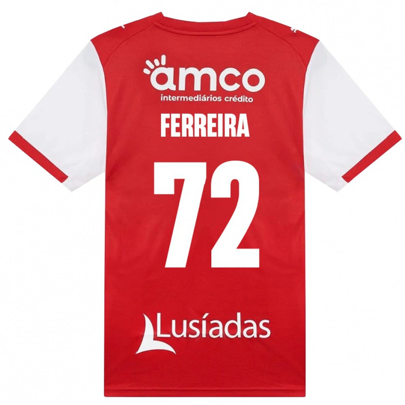 Danxen Dámské André Ferreira #72 Bílá Červená Černá Domů Hráčské Dresy 2026/27 Dres