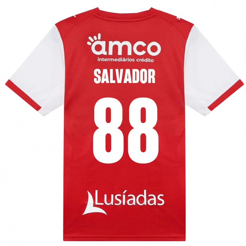 Danxen Dámské João Salvador #88 Bílá Červená Černá Domů Hráčské Dresy 2026/27 Dres