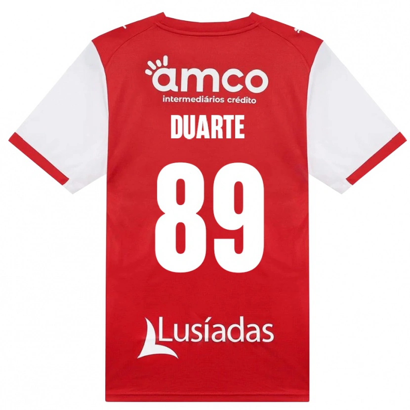 Danxen Dámské Afonso Duarte #89 Bílá Červená Černá Domů Hráčské Dresy 2026/27 Dres