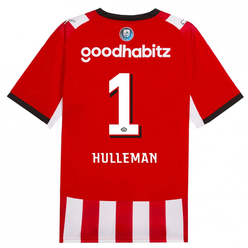Danxen Dámské Daan Hulleman #1 Červená Bílá Černá Domů Hráčské Dresy 2026/27 Dres