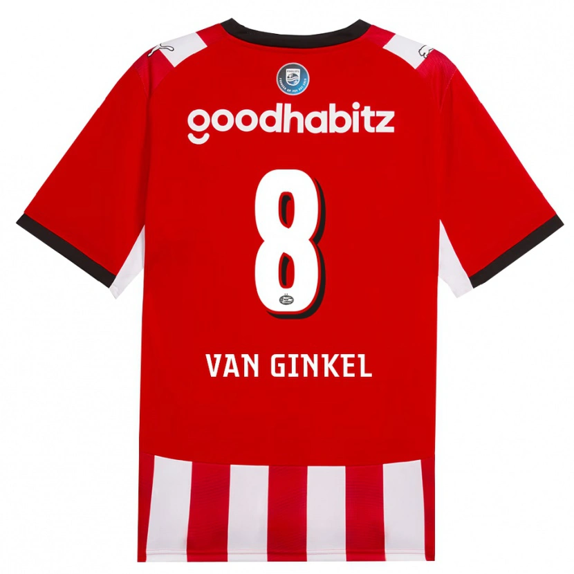 Danxen Dámské Marco Van Ginkel #8 Červená Bílá Černá Domů Hráčské Dresy 2026/27 Dres