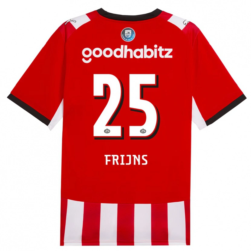 Danxen Dámské Emma Frijns #25 Červená Bílá Černá Domů Hráčské Dresy 2026/27 Dres