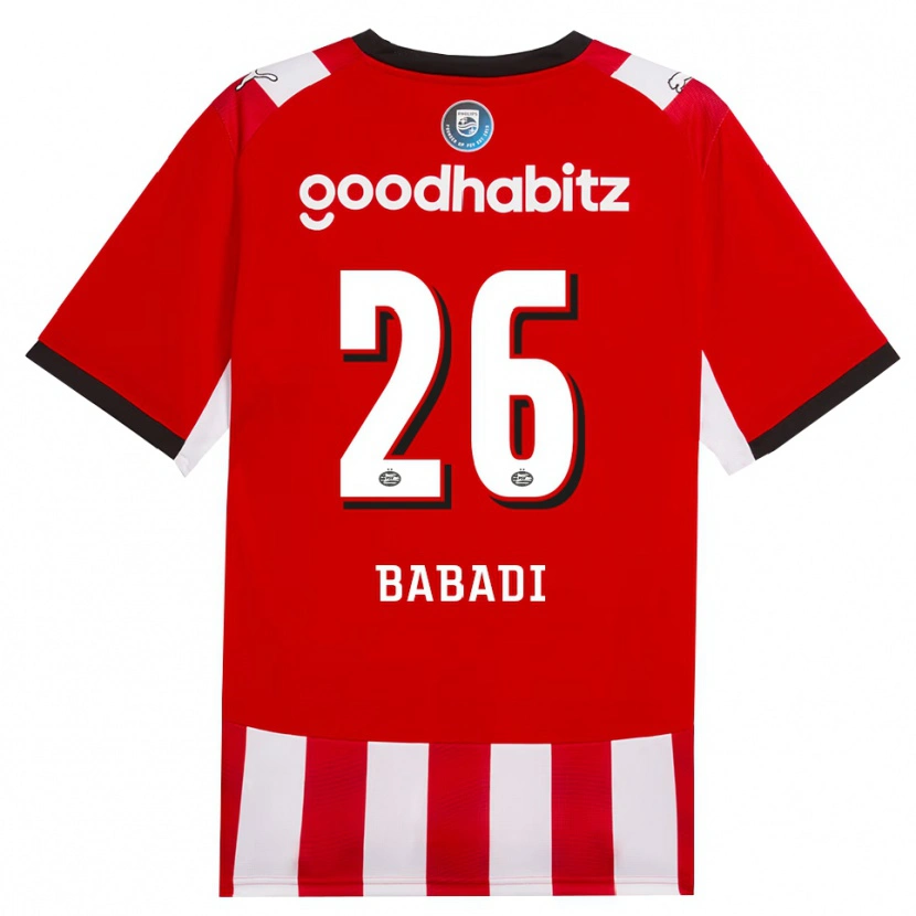 Danxen Dámské Isaac Babadi #26 Červená Bílá Černá Domů Hráčské Dresy 2026/27 Dres