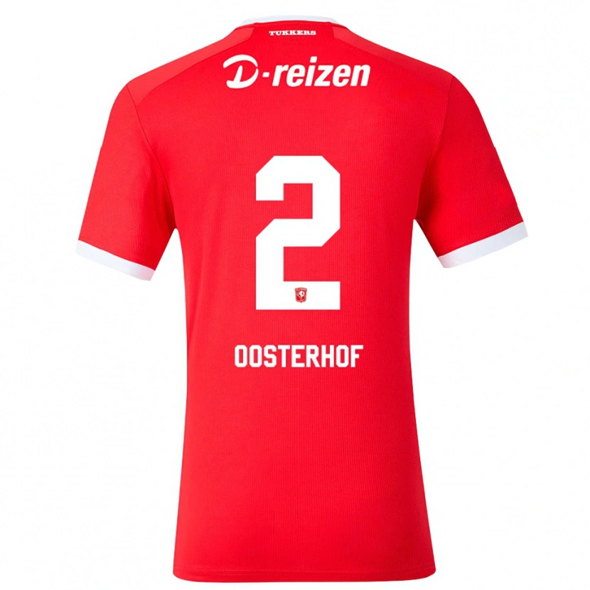 Danxen Dámské Koen Oosterhof #2 Červená Bílá Domů Hráčské Dresy 2026/27 Dres