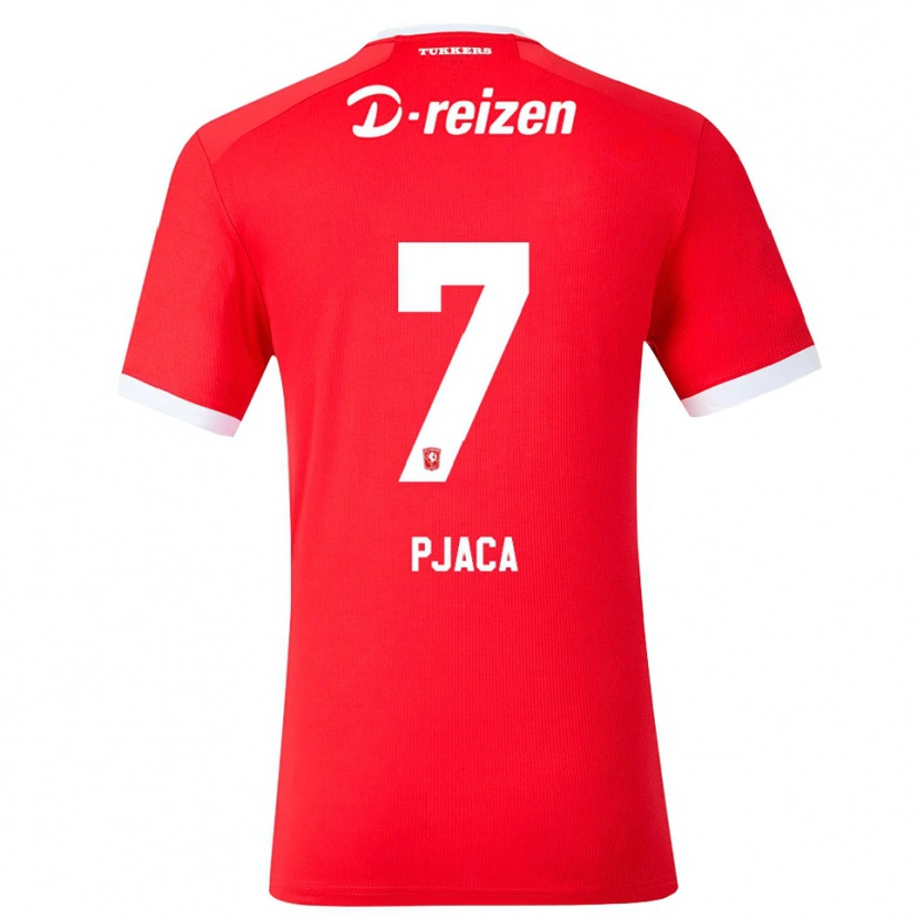 Danxen Dámské Marko Pjaca #7 Červená Bílá Domů Hráčské Dresy 2026/27 Dres