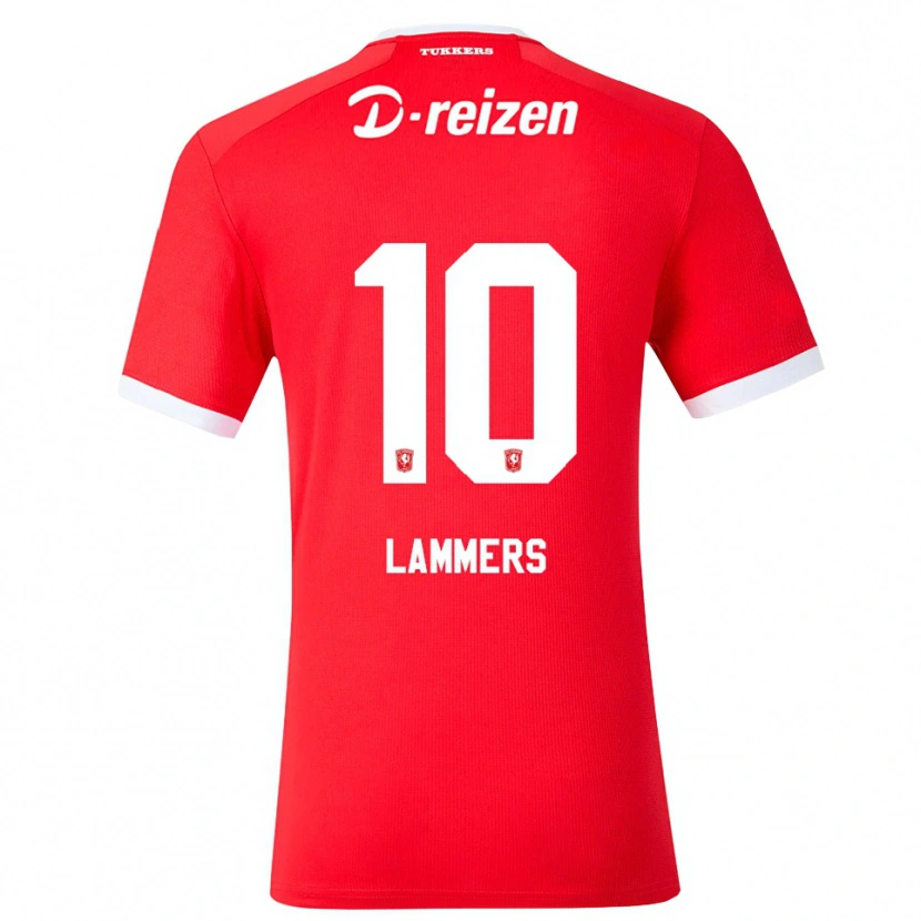 Danxen Dámské Sam Lammers #10 Červená Bílá Domů Hráčské Dresy 2026/27 Dres