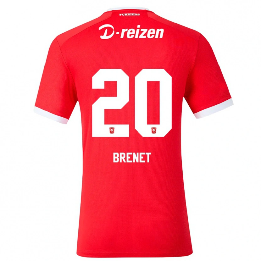 Danxen Dámské Joshua Brenet #20 Červená Bílá Domů Hráčské Dresy 2026/27 Dres