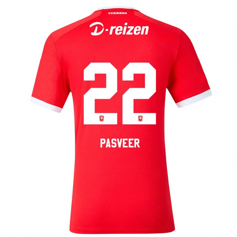 Danxen Dámské Remko Pasveer #22 Červená Bílá Domů Hráčské Dresy 2026/27 Dres