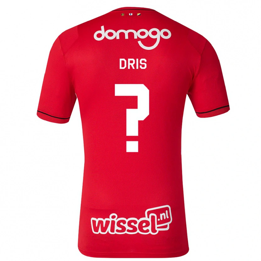 Danxen Dámské Sofiane Dris #0 Červená Bílá Černá Domů Hráčské Dresy 2026/27 Dres