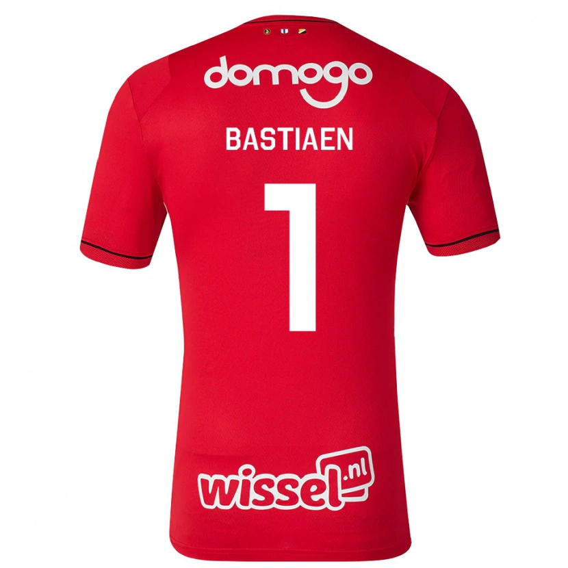 Danxen Dámské Femke Bastiaen #1 Červená Bílá Černá Domů Hráčské Dresy 2026/27 Dres