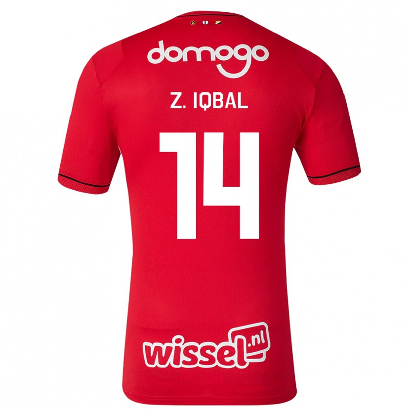 Danxen Dámské Zidane Iqbal #14 Červená Bílá Černá Domů Hráčské Dresy 2026/27 Dres
