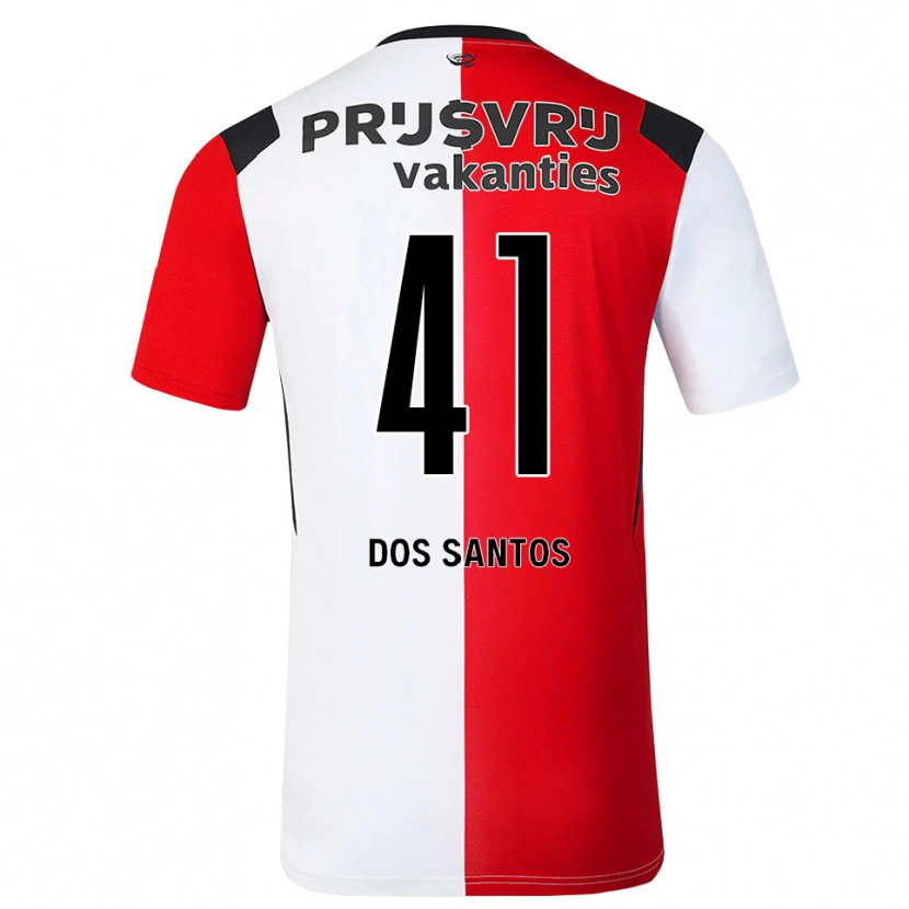 Danxen Dámské Giuliany Ben-David Dos Santos #41 Červená Bílá Černá Domů Hráčské Dresy 2026/27 Dres