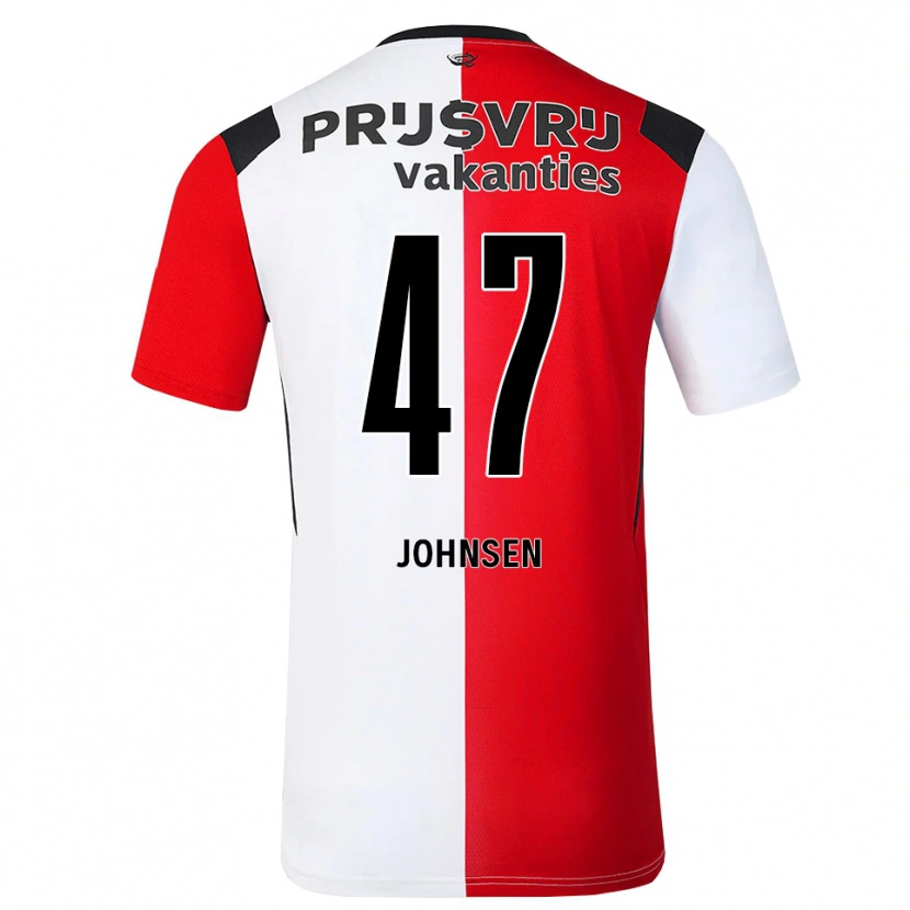 Danxen Dámské Mikael Torset Johnsen #47 Červená Bílá Černá Domů Hráčské Dresy 2026/27 Dres
