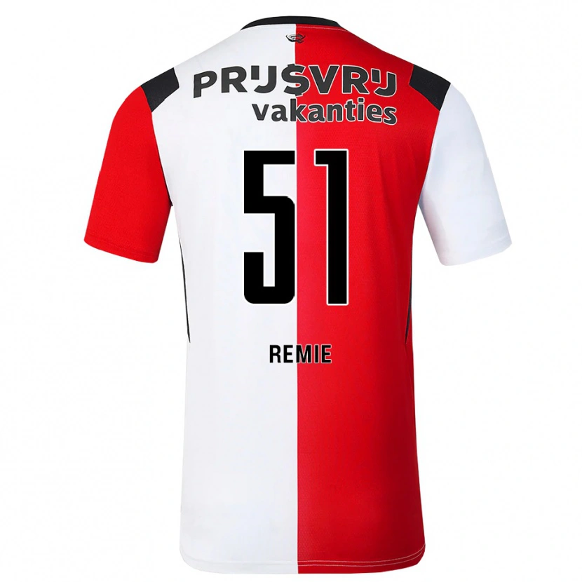 Danxen Dámské Devin Remie #51 Červená Bílá Černá Domů Hráčské Dresy 2026/27 Dres