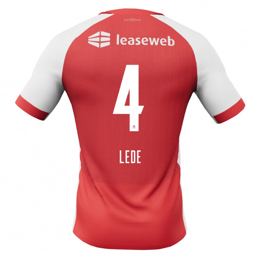 Danxen Dámské Quincy Lede #4 Červená Bílá Černá Domů Hráčské Dresy 2026/27 Dres