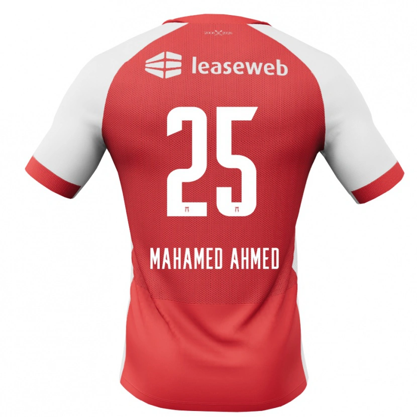 Danxen Dámské Nuur Mahamed Ahmed #25 Červená Bílá Černá Domů Hráčské Dresy 2026/27 Dres