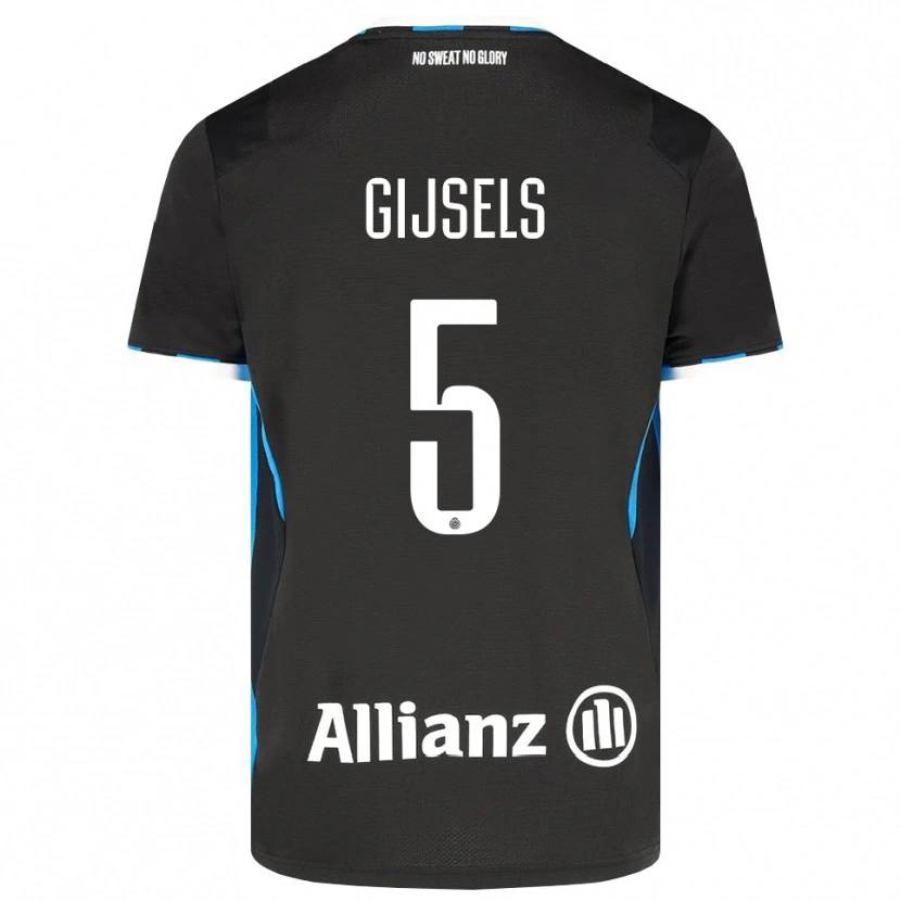 Danxen Dámské Kellen Gijsels #5 Černá Červená Modrá Domů Hráčské Dresy 2026/27 Dres