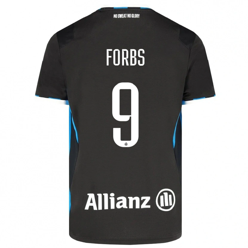 Danxen Dámské Carlos Forbs #9 Černá Červená Modrá Domů Hráčské Dresy 2026/27 Dres