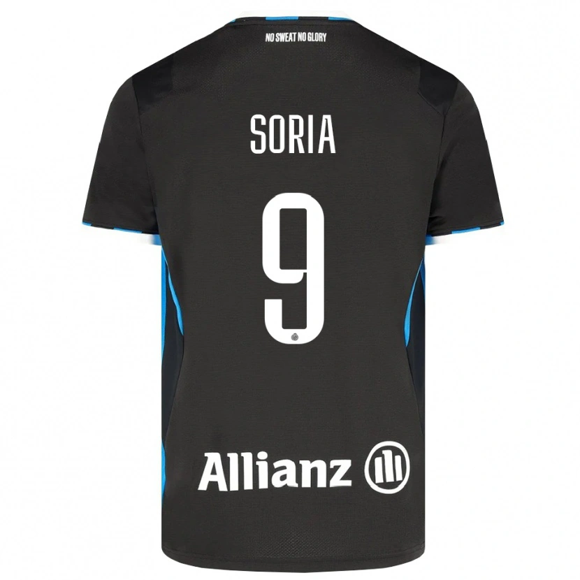 Danxen Dámské Matteo Soria #9 Černá Červená Modrá Domů Hráčské Dresy 2026/27 Dres
