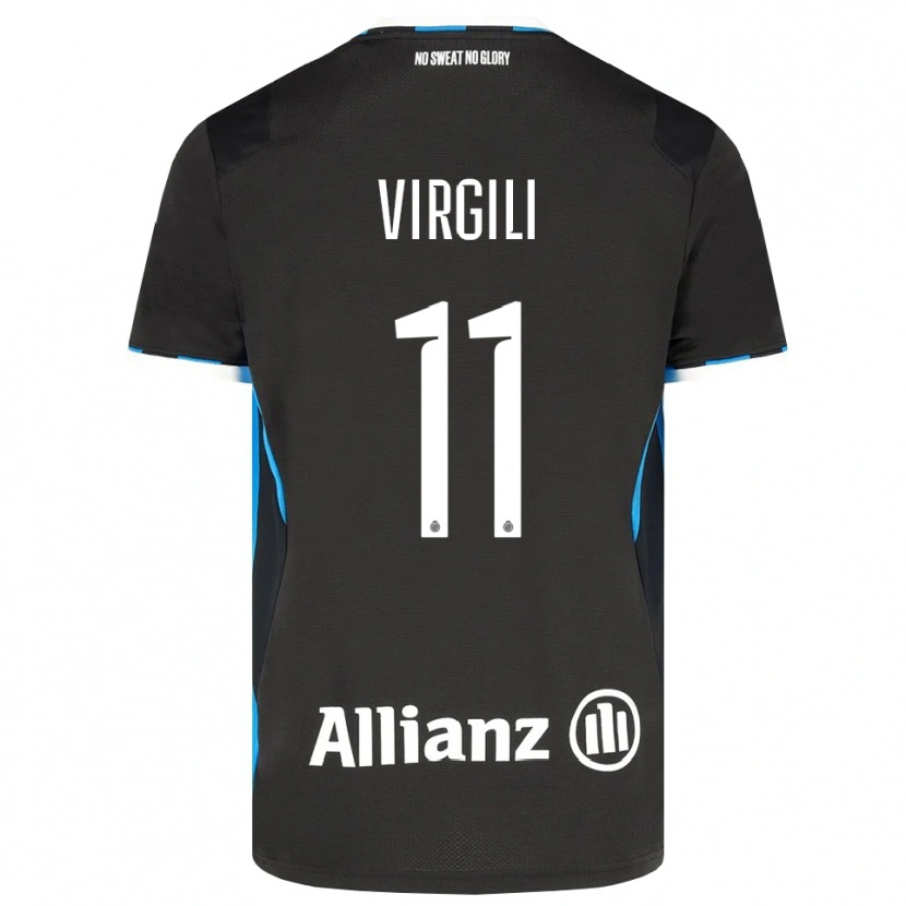 Danxen Dámské Jan Virgili #11 Černá Červená Modrá Domů Hráčské Dresy 2026/27 Dres