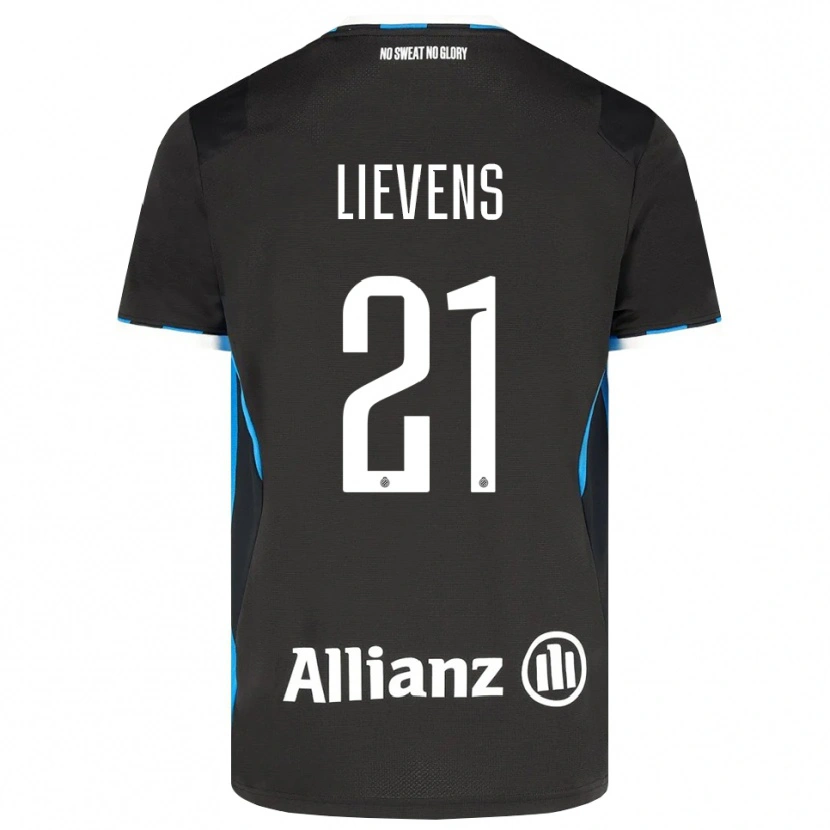 Danxen Dámské Caitlin Lievens #21 Černá Červená Modrá Domů Hráčské Dresy 2026/27 Dres