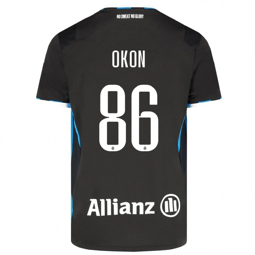Danxen Dámské Gianluca Okon-Engstler #86 Černá Červená Modrá Domů Hráčské Dresy 2026/27 Dres