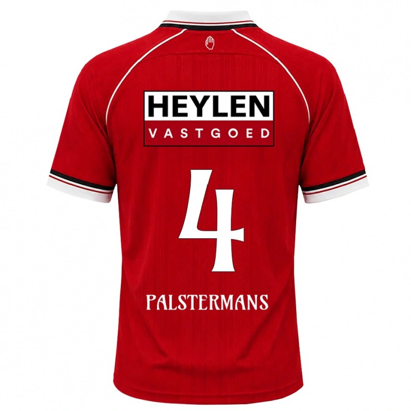 Danxen Dámské Jasper Palstermans #4 Červená Bílá Černá Domů Hráčské Dresy 2026/27 Dres