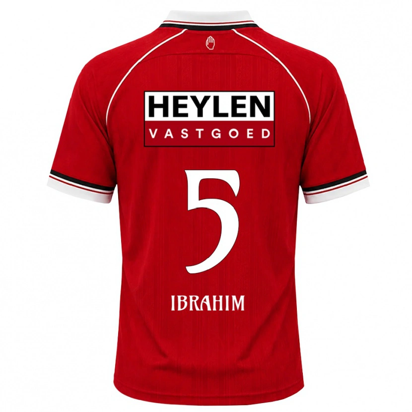 Danxen Dámské Ilias Ibrahim #5 Červená Bílá Černá Domů Hráčské Dresy 2026/27 Dres