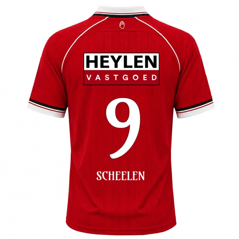 Danxen Dámské Thijme Scheelen #9 Červená Bílá Černá Domů Hráčské Dresy 2026/27 Dres