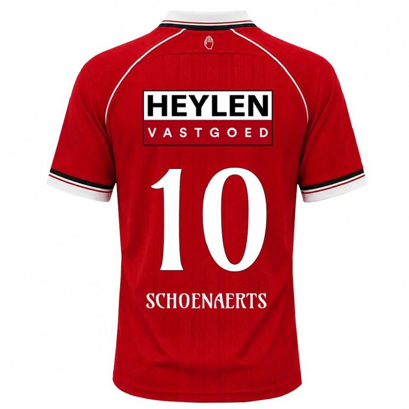 Danxen Dámské Nand Schoenaerts #10 Červená Bílá Černá Domů Hráčské Dresy 2026/27 Dres