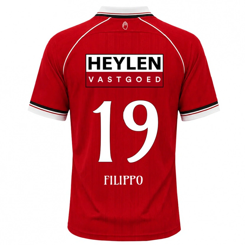 Danxen Dámské Niels Filippo #19 Červená Bílá Černá Domů Hráčské Dresy 2026/27 Dres