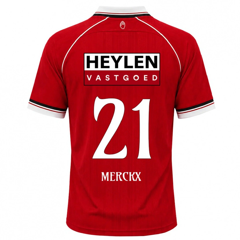 Danxen Dámské Matti Merckx #21 Červená Bílá Černá Domů Hráčské Dresy 2026/27 Dres