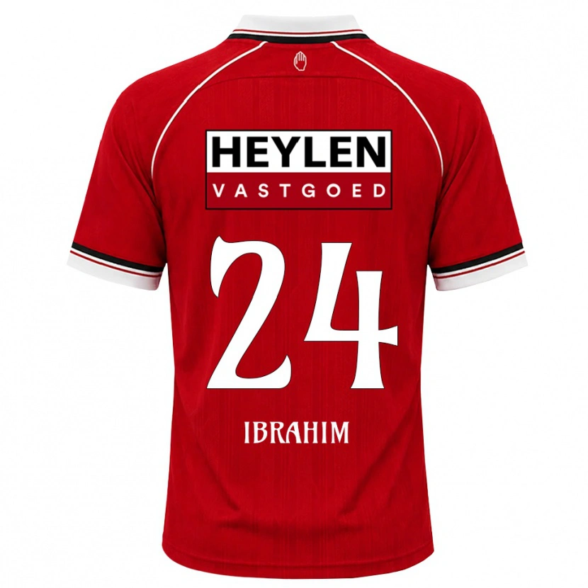Danxen Dámské Aaron Ibrahim #24 Červená Bílá Černá Domů Hráčské Dresy 2026/27 Dres