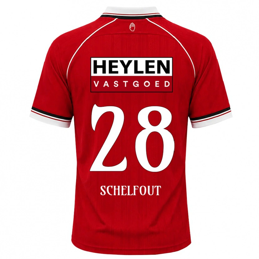 Danxen Dámské Luca Schelfhout #28 Červená Bílá Černá Domů Hráčské Dresy 2026/27 Dres