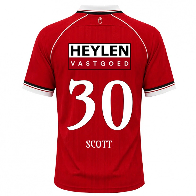Danxen Dámské Christopher Scott #30 Červená Bílá Černá Domů Hráčské Dresy 2026/27 Dres