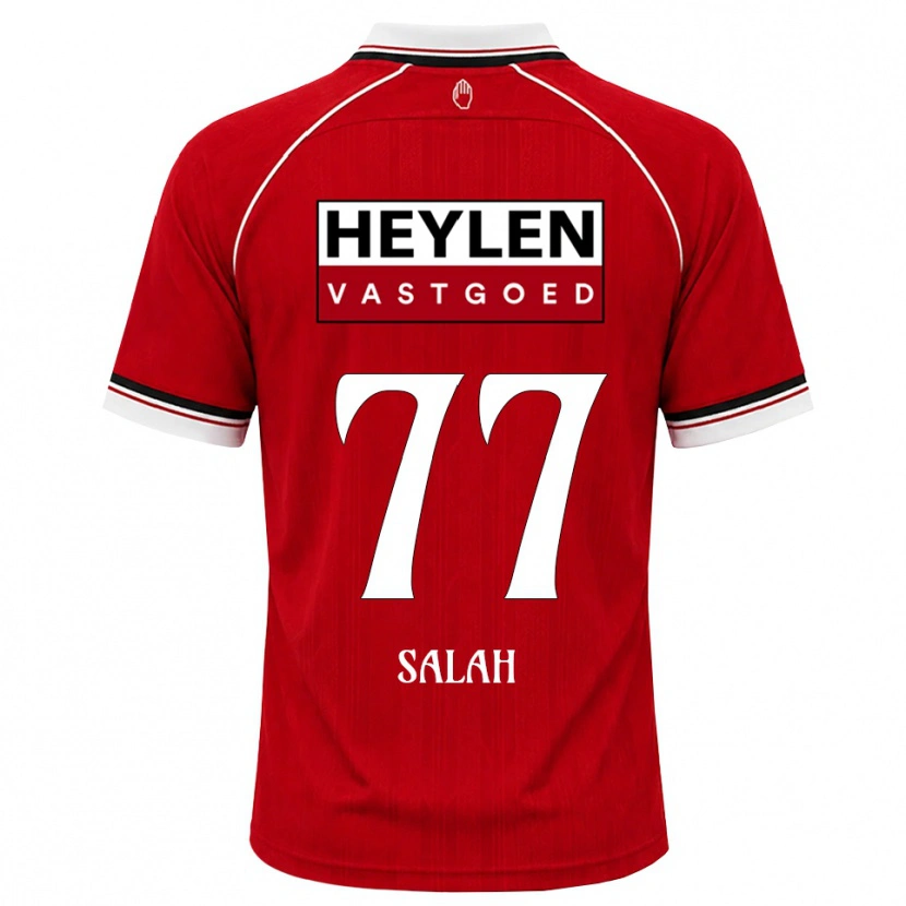 Danxen Dámské Ibrahim Salah #77 Červená Bílá Černá Domů Hráčské Dresy 2026/27 Dres