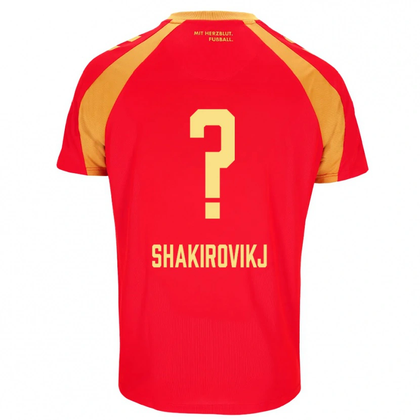 Danxen Dámské Diin Shakirovikj #0 Červená Oranžová Černá Daleko Hráčské Dresy 2026/27 Dres